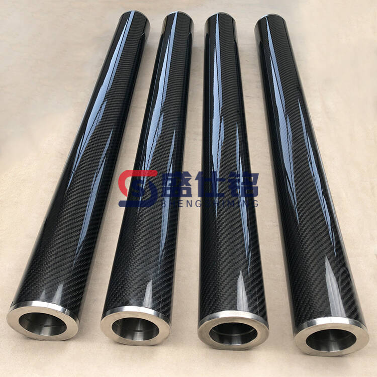 鋰電碳纖輥軸 高精度高模量 輕量化碳纖維輥