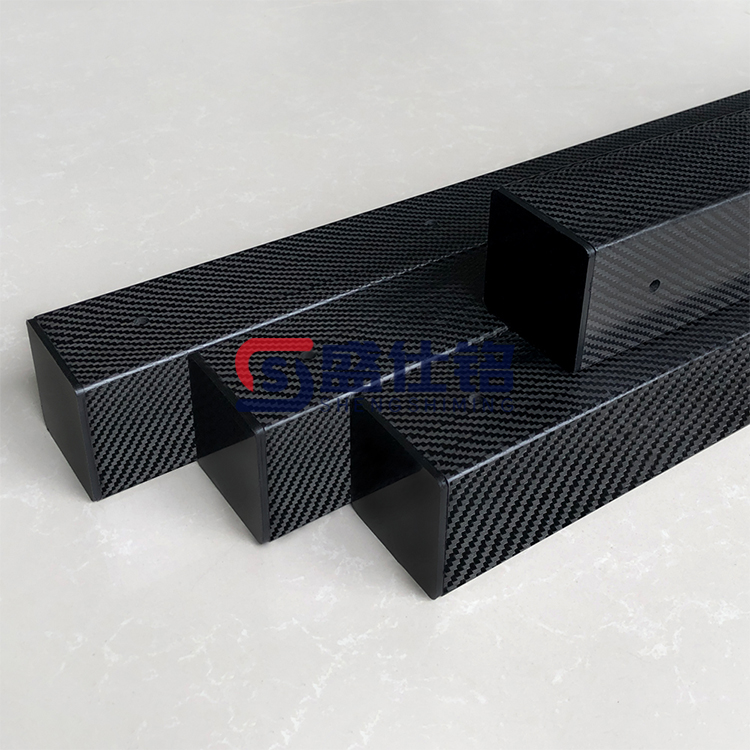 非標定制碳纖維方管 高剛性耐沖擊 工業(yè)碳纖維管件