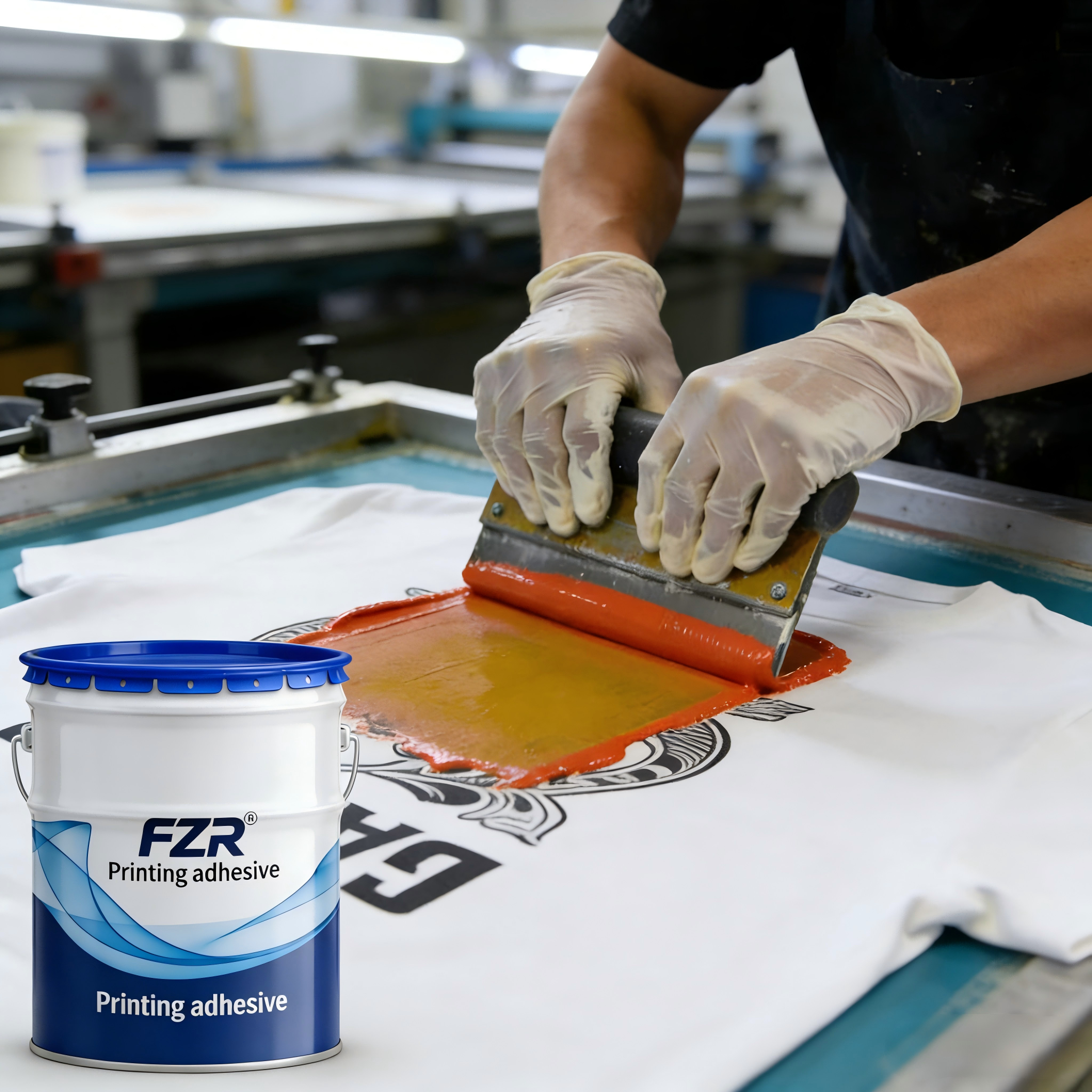 印花膠廠家 189-8871-1065 水性聚氨酯印花膠漿 布料絲印油墨 @東莞市福澤榮環(huán)保材料科技有限公司