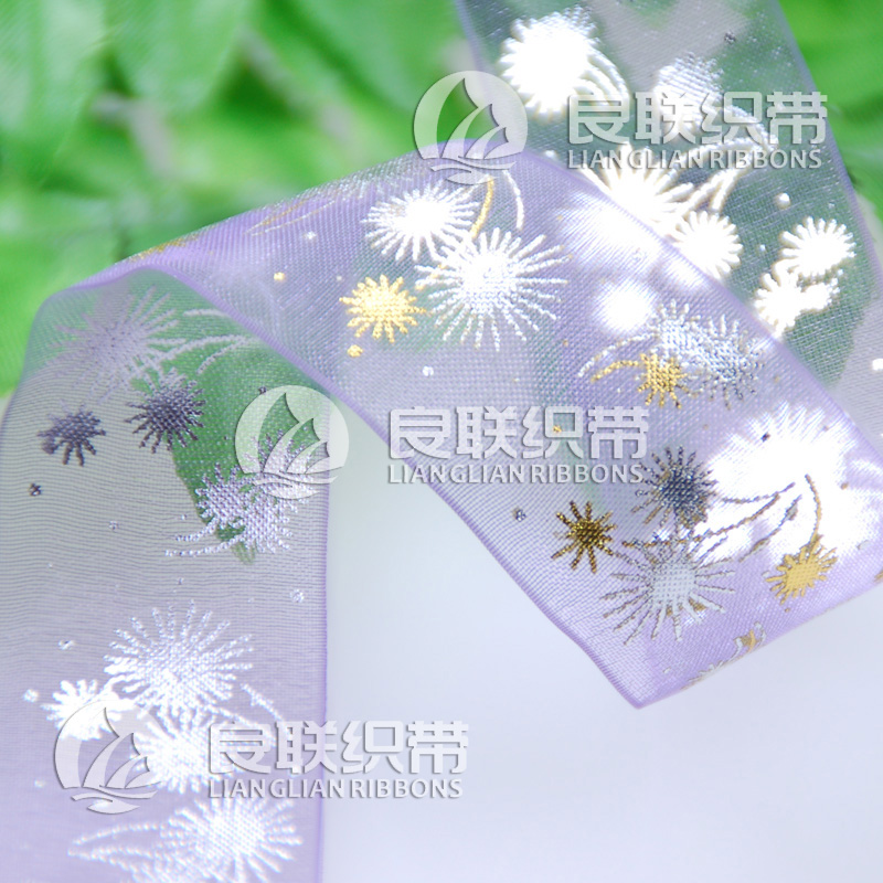 供應(yīng)印刷織帶良聯(lián)雪紗織帶印刷