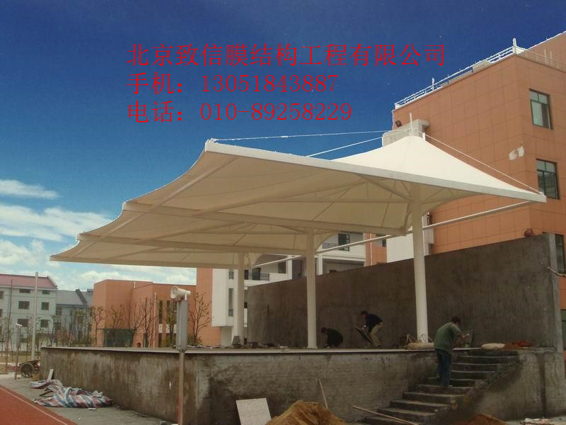 北京學(xué)校領(lǐng)操臺膜結(jié)構(gòu)制作安裝