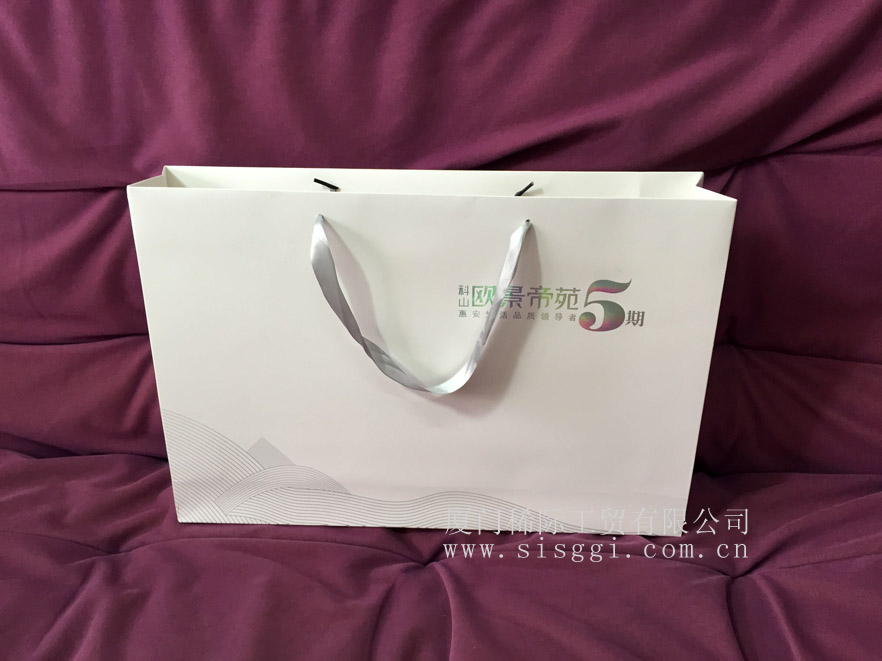 廈門(mén)白卡紙袋廣告禮品袋工廠