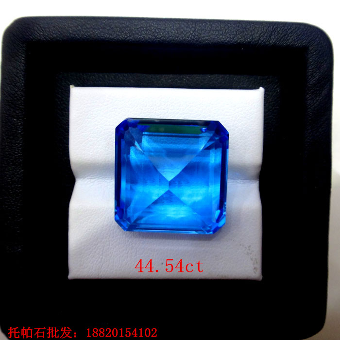供應(yīng)用于的八角方形托帕石裸石定制個性托帕石吊墜 44.54克拉大顆粒托帕石 絢彩珠寶*批發(fā)18820154102