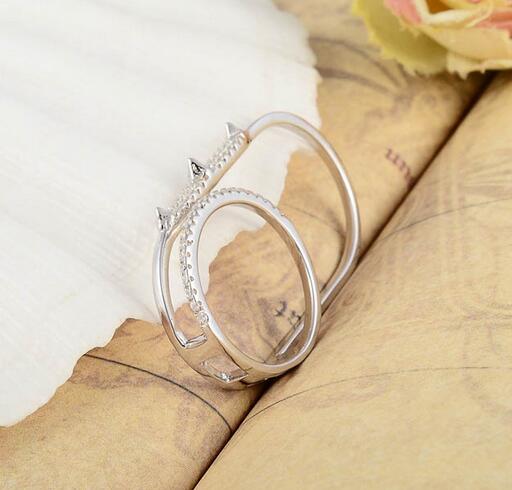 供應(yīng)用于配飾的時(shí)尚戒指(雙指戴）