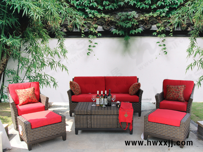 供應(yīng)用于戶外休閑的別墅戶外沙發(fā)別墅花園仿藤沙發(fā)