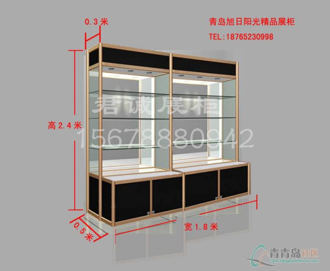 供應(yīng)用于展示商品的廣西 鈦合金展柜廠家直銷(xiāo)