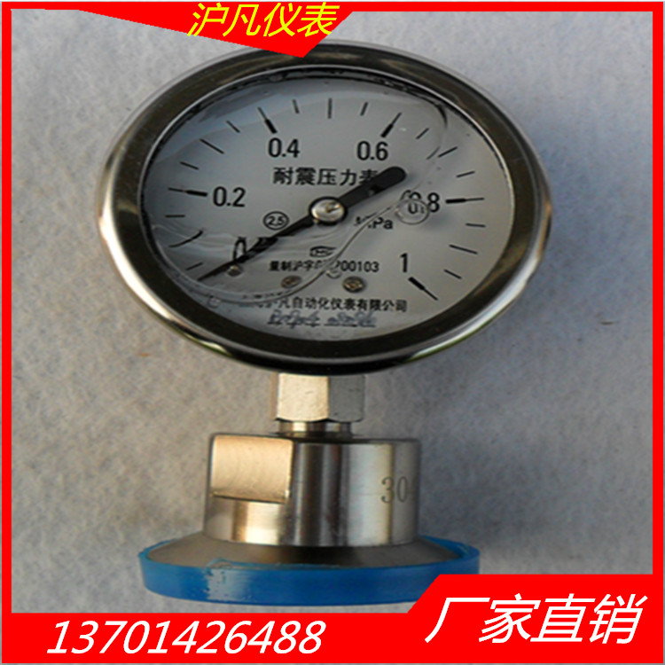 廠家直銷 品質(zhì)保障YN60MF不銹鋼耐震隔膜壓力表