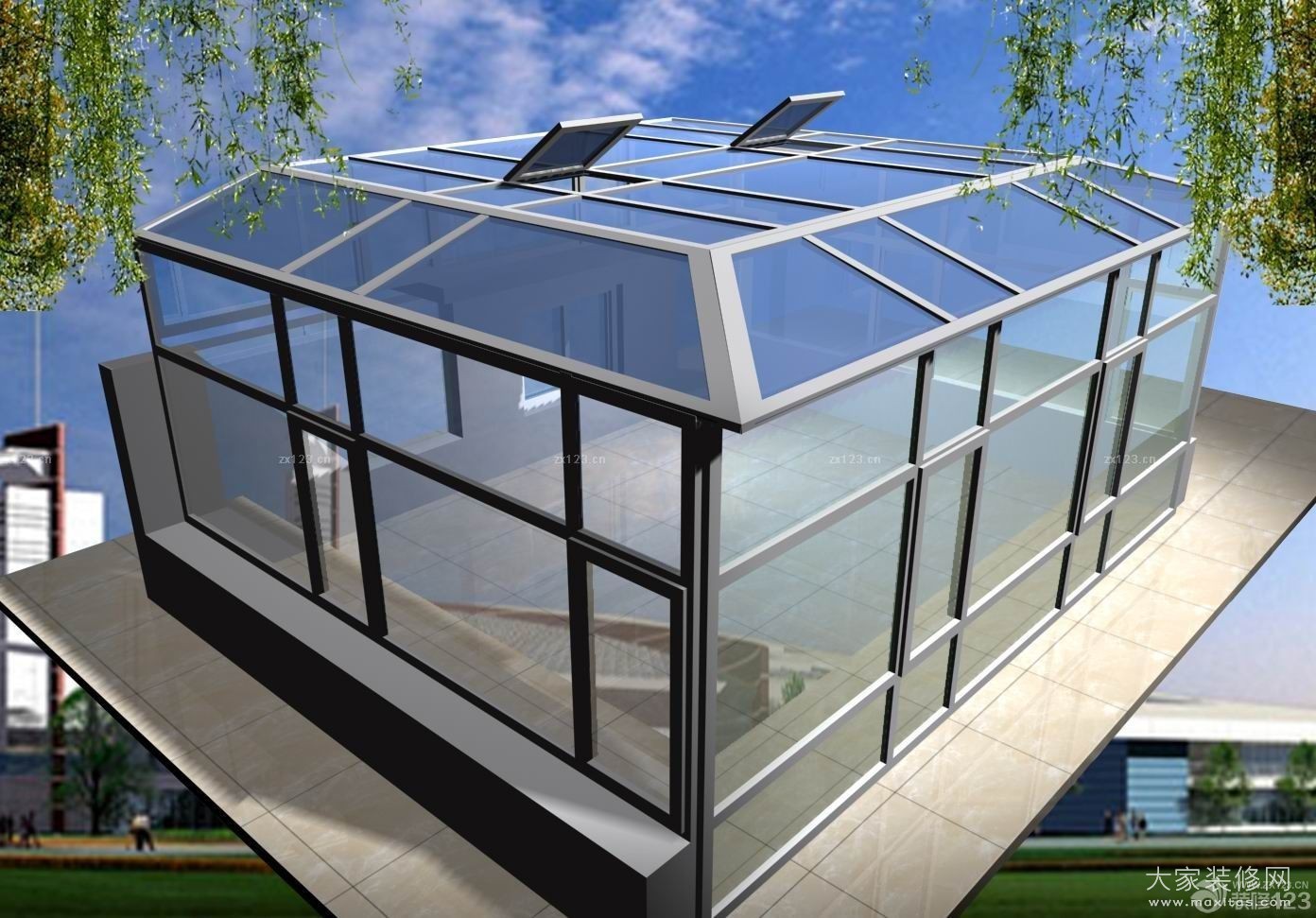 供應(yīng)用于住宅樓的 北京陽(yáng)光房設(shè)計(jì)定制安裝-順義斷橋鋁