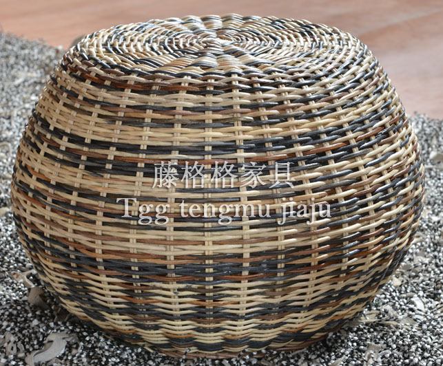 供應(yīng)藤圓凳，休閑藤凳子，編藤凳子