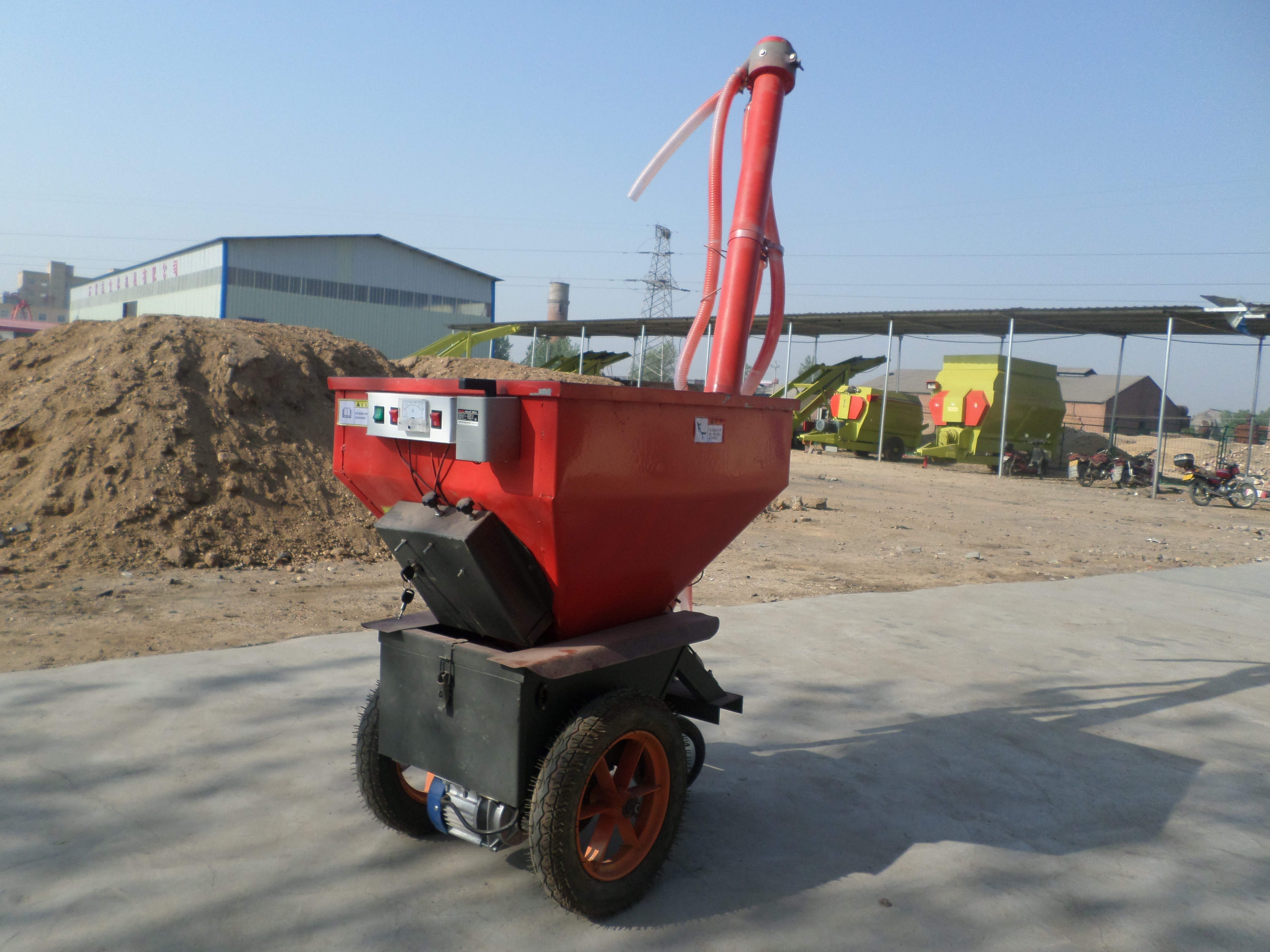 石家莊螺旋喂料機(jī) 電動(dòng)喂料機(jī) 9WT-70螺旋喂料機(jī) 雞用喂料機(jī)