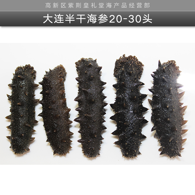 大連半干海參20-30頭 大連海域半干海參 干制海參 大連半干海參