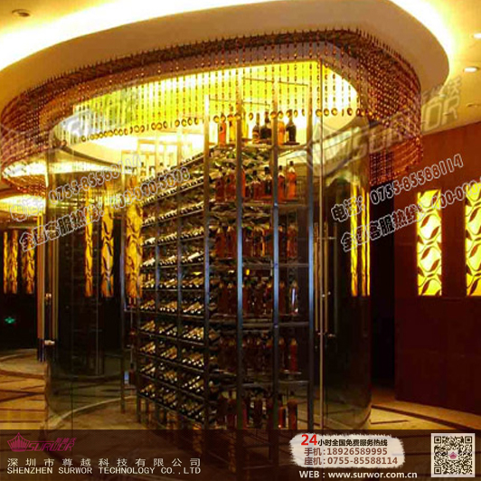 深圳專業(yè)定制紅酒柜冷藏柜 不銹鋼恒溫酒柜