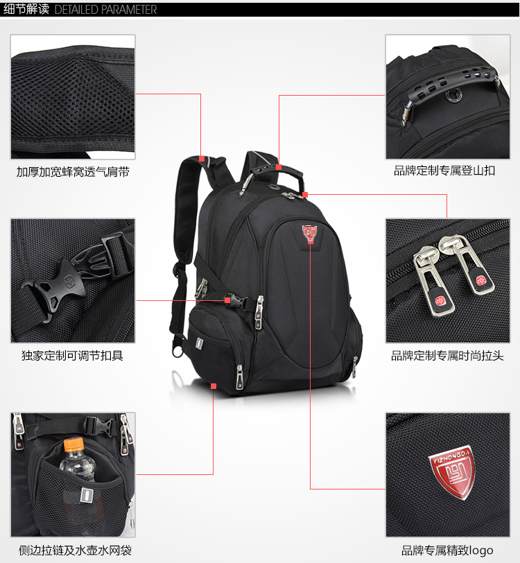 廣州廠家15.6寸雙肩包定制