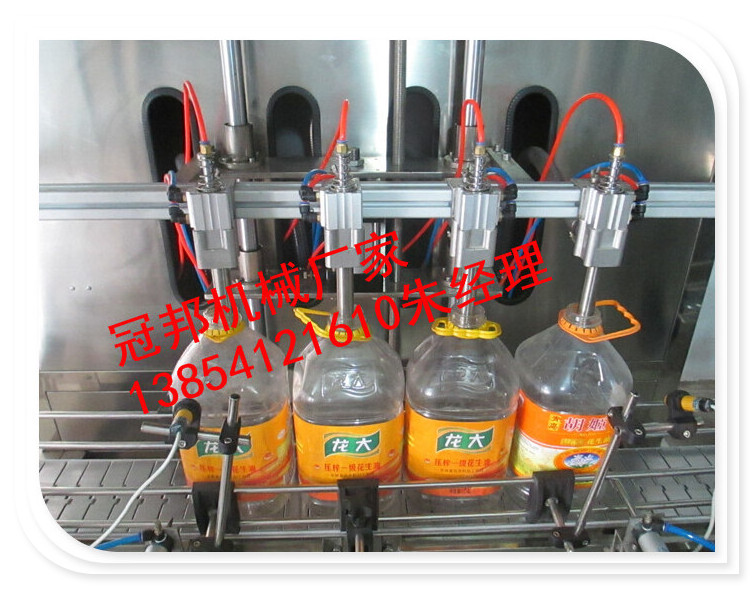 全自動油類灌裝機 濟寧全自動6頭茶油灌裝機
