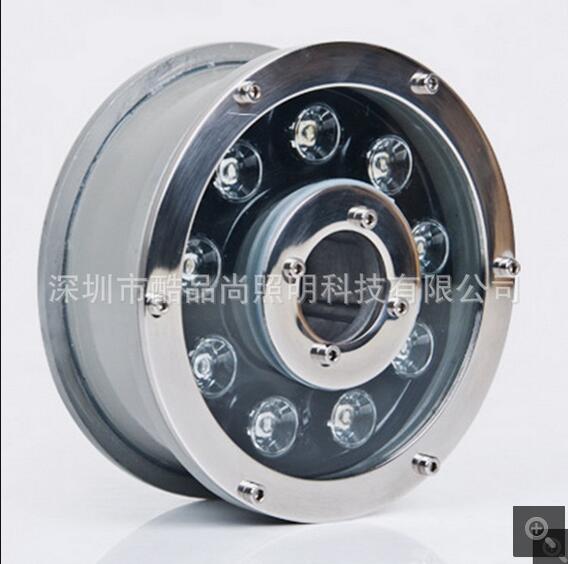 中山工程戶(hù)外 LED 單色外控水底燈水池噴泉燈外殼及成品