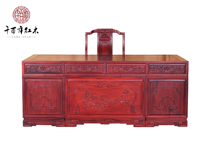 紅酸枝家具 千百年紅木古典書(shū)柜 錦瑟年華書(shū)柜