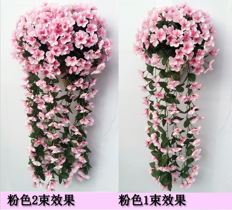 仿真壁掛紫羅蘭 壁掛紫羅蘭仿真