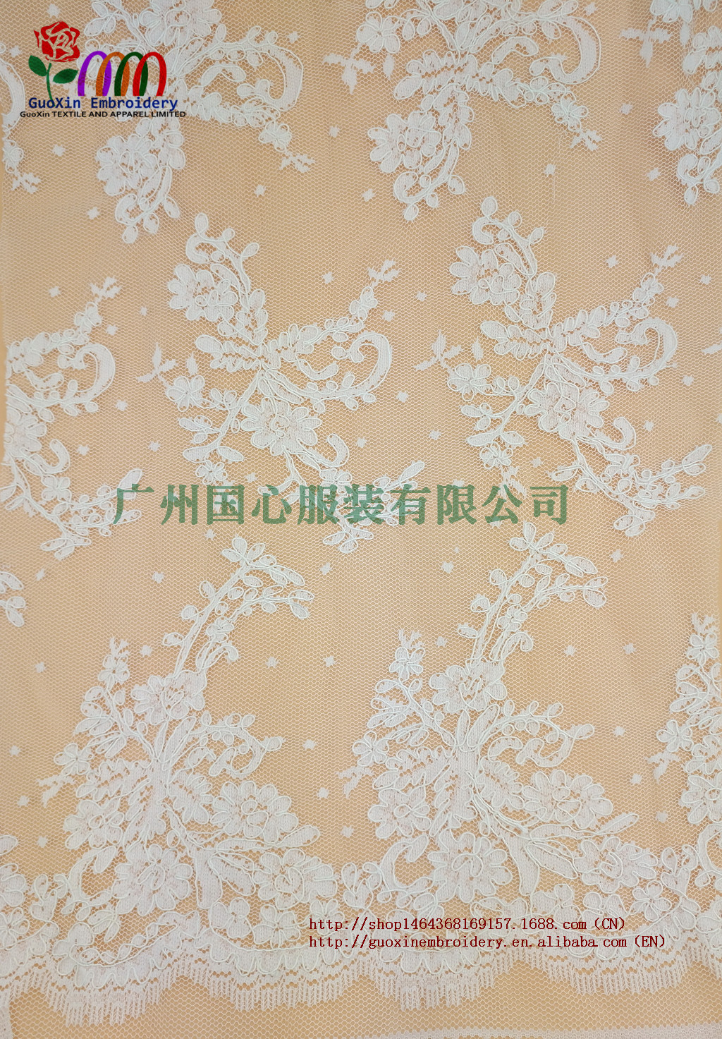 新款電腦機(jī)織賈卡蕾絲  蕾絲面料 廠家直接供應(yīng)