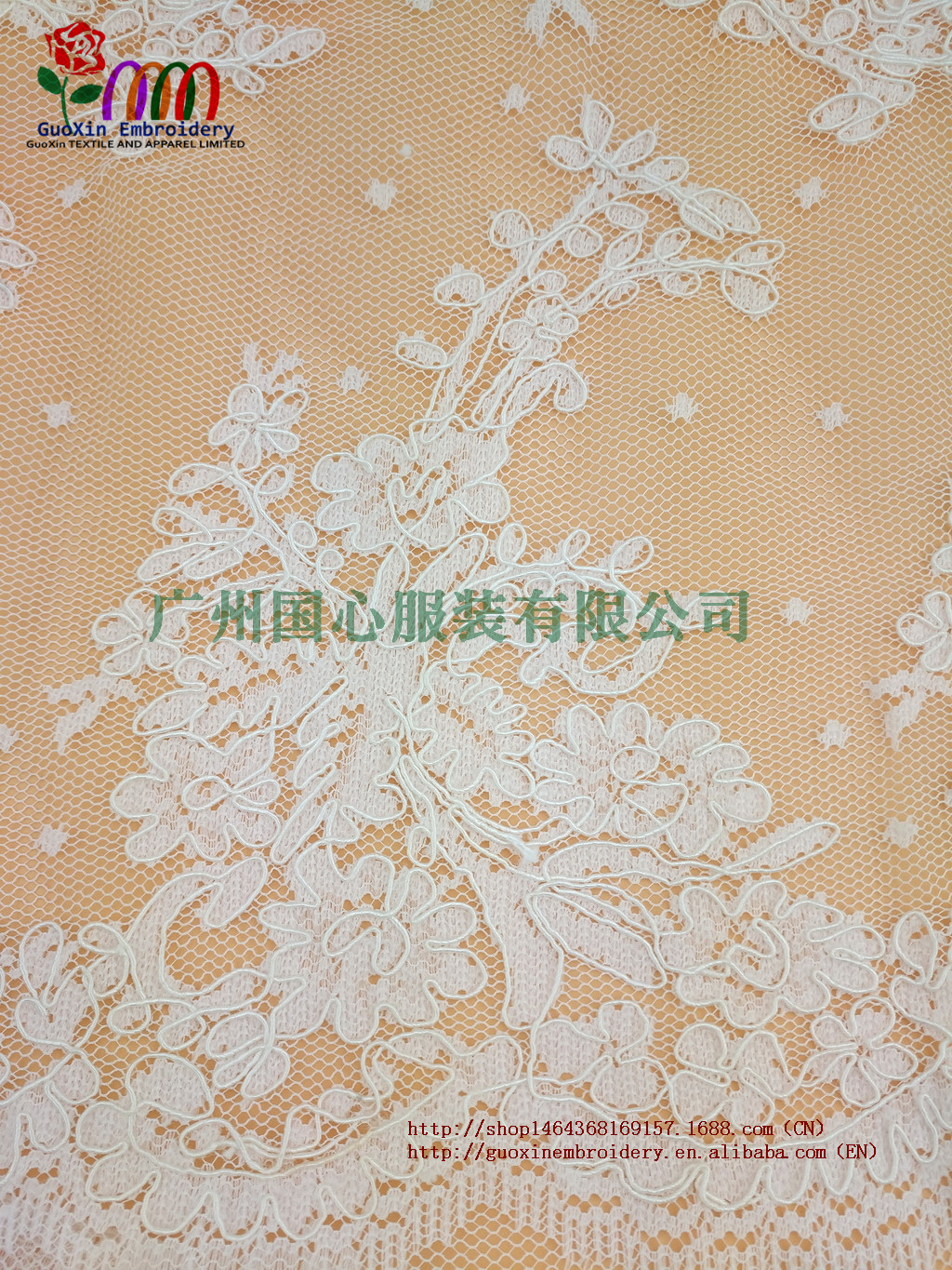 新款電腦機(jī)織賈卡蕾絲  蕾絲面料 廠家直接供應(yīng)