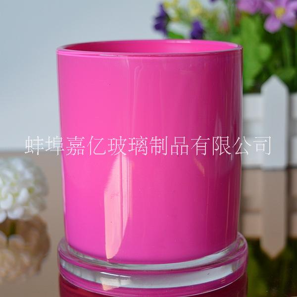 寬底玻璃燭臺燭臺罐帶玻璃蓋