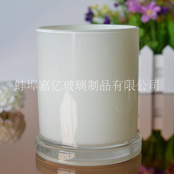 寬底玻璃燭臺燭臺罐帶玻璃蓋