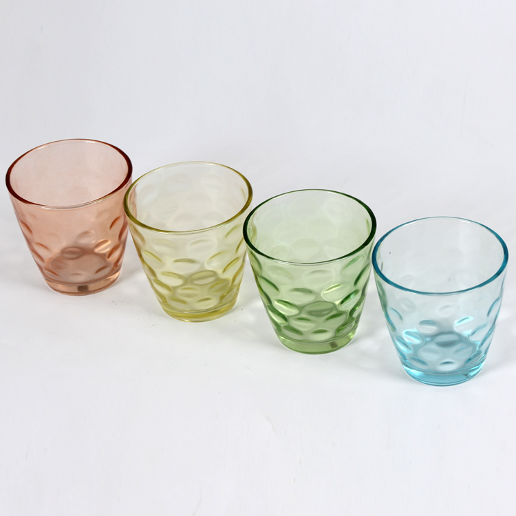 廠家直銷300ml炫彩雨點水杯