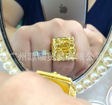 廠家直銷 厚金戒指 越南沙金厚金龍戒 4D鍍厚金男戒指 一件代發(fā)