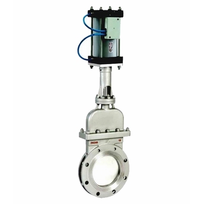 上海手動(dòng)對(duì)夾式刀型閘閥，法蘭閘閥廠家，不銹鋼閘閥