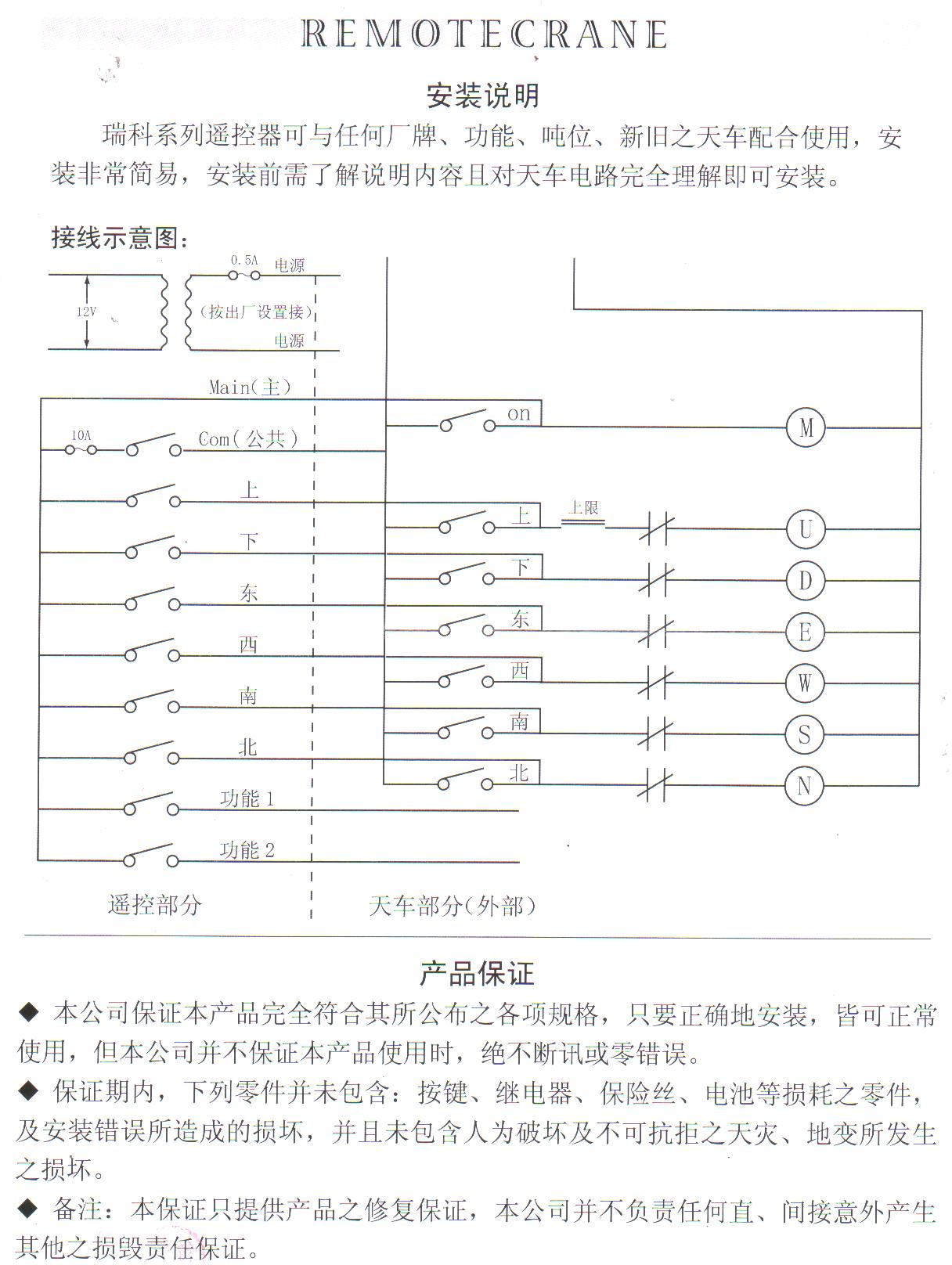 供應(yīng)臺(tái)灣瑞科RC-8A六路單速遙控器 臺(tái)灣瑞科遙控器 行吊遙控器
