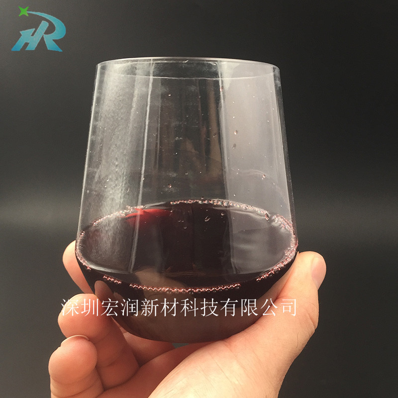 供應(yīng)錐形塑料酒杯，PET塑料紅酒杯