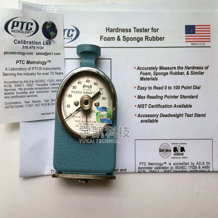 PTC海綿硬度計－美國PTC 302SL發(fā)泡橡膠海綿硬度計