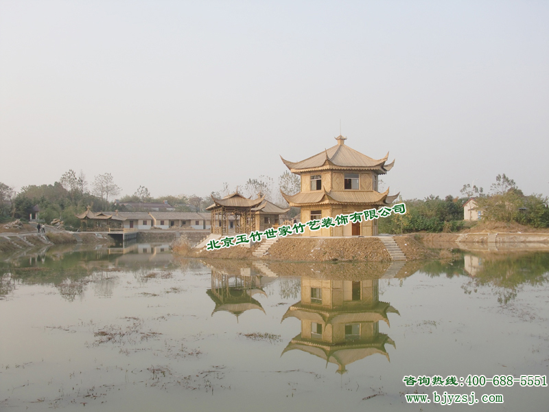 玉竹世家專業(yè)竹亭竹長廊竹門樓施工