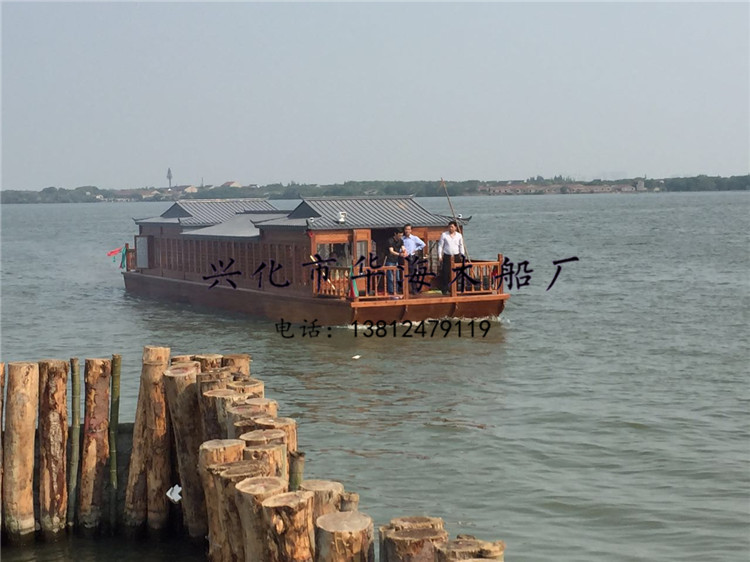 供應(yīng)電動畫舫船 畫舫木船 仿古畫舫船 江南畫舫船
