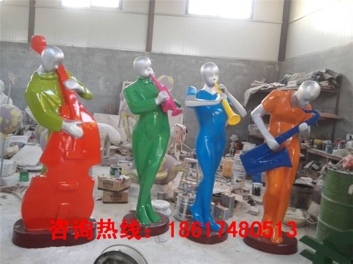 玻璃鋼音樂(lè)人物雕塑，廠家現(xiàn)貨出售，*惠