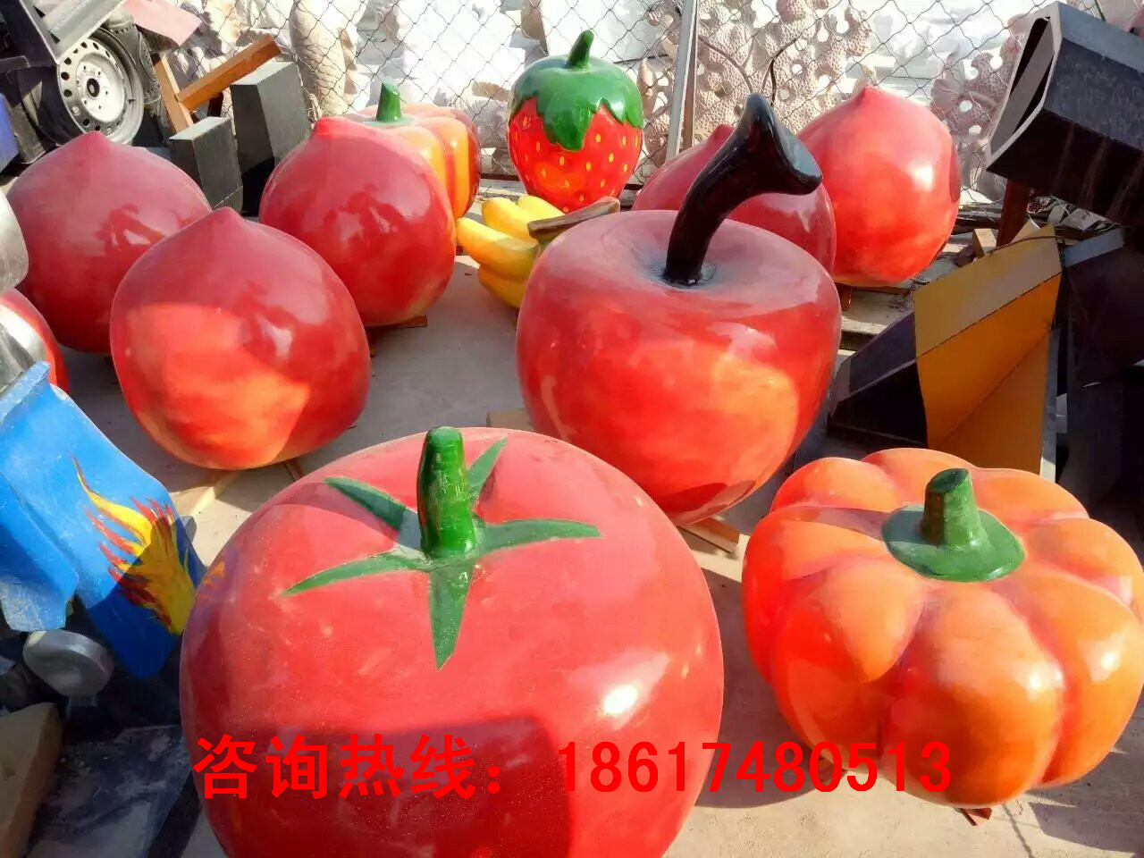 水果雕塑公司，大量現(xiàn)貨供應(yīng)
