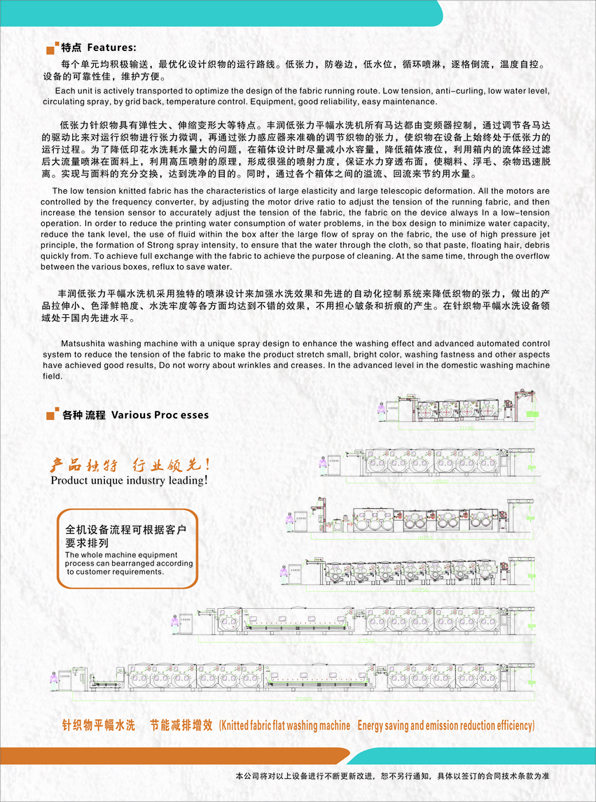 供應(yīng) 連續(xù)式平幅松式水洗機