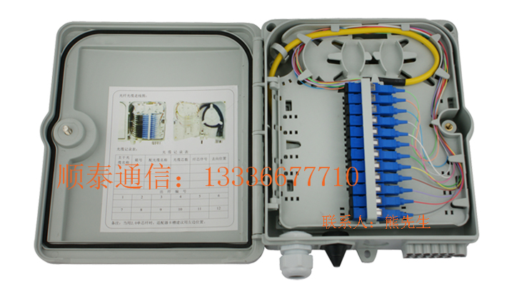 供應(yīng)光纖分纖箱 中國電信SMC24芯光纖分纖箱 光纜分纖箱