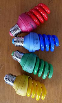 三基色彩色全螺節(jié)能燈紅黃綠藍(lán)