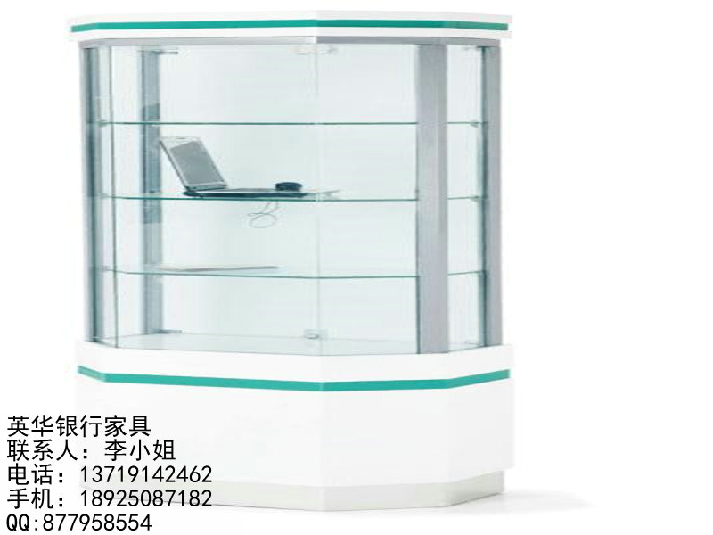 農(nóng)業(yè)銀行家具梯形營銷展示柜 銀行辦公家具