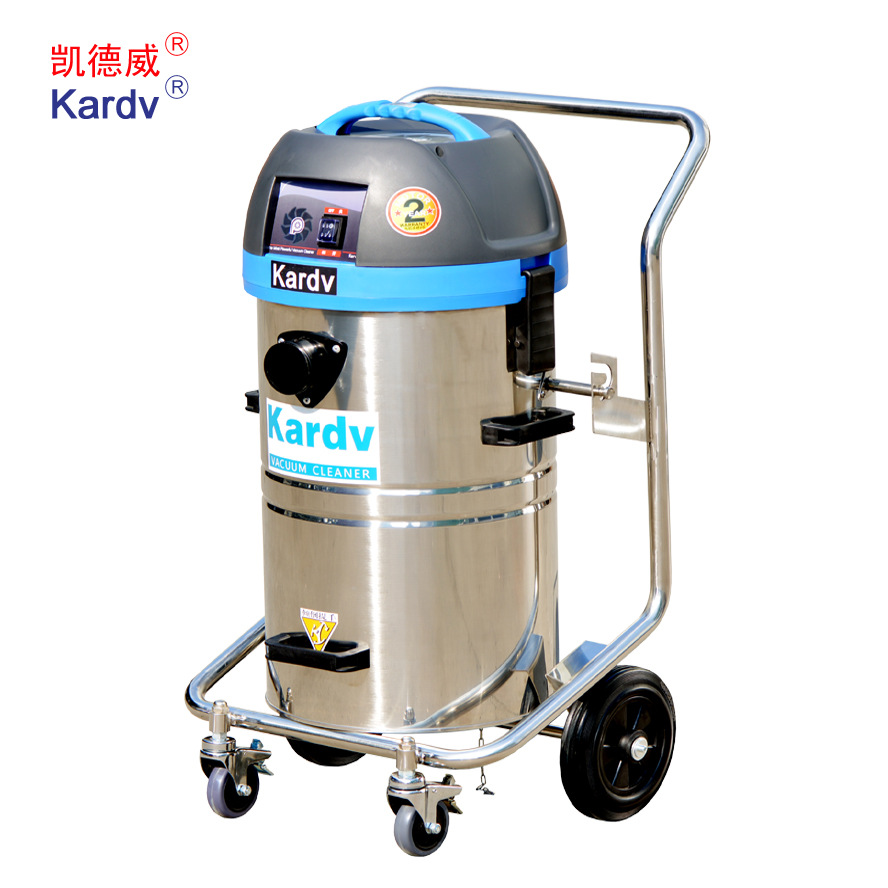 *辦公室車間使用干濕兩用不銹鋼凱德威DL-1245移動式吸塵器