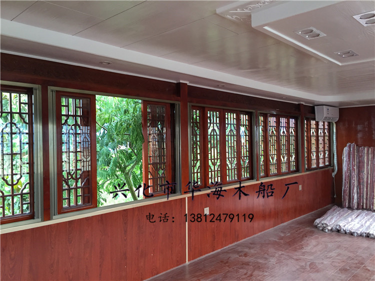 興化木船廠供應(yīng)大型餐飲船 水上餐飲畫舫船 大型客船 觀光船 仿古畫舫船