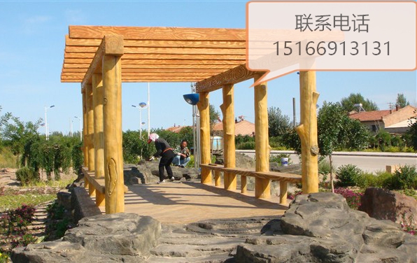 供應(yīng)山東仿木亭子花架 山東仿木亭子花架