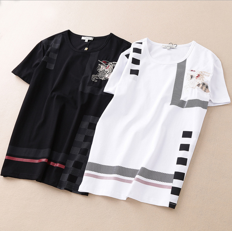 奢飾品微信男裝代理產(chǎn)地貨源 2017夏季潮牌爆款男式套頭短袖t桖