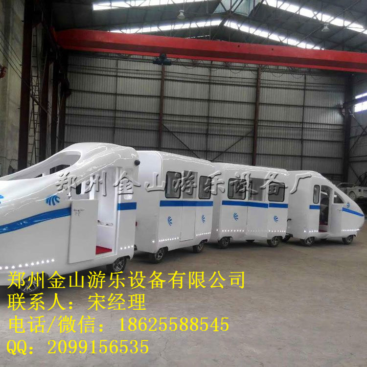 高鐵無(wú)軌小火車設(shè)備 觀光小火車廠家 鄭州金山游樂(lè) 專業(yè)廠家
