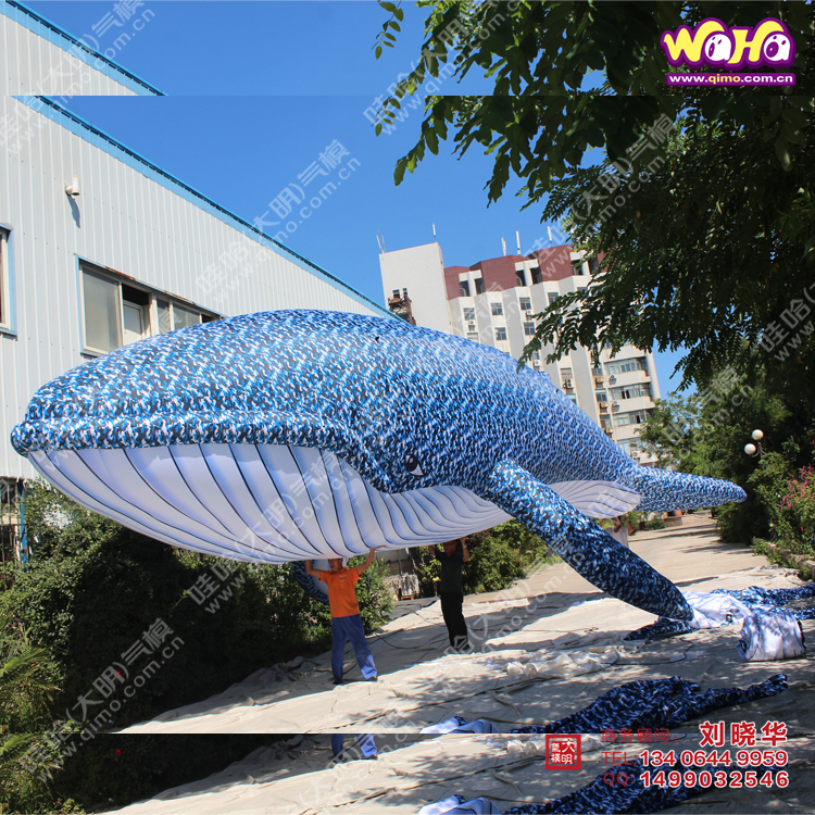 大明氣模 大鯨魚氣模商場道具