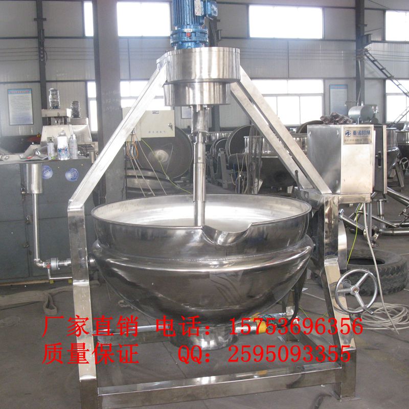 簡易行星夾層鍋，蒸汽攪拌炒鍋，重諾攪拌蒸煮鍋廠家 簡易行星夾層鍋，蒸汽攪拌炒鍋