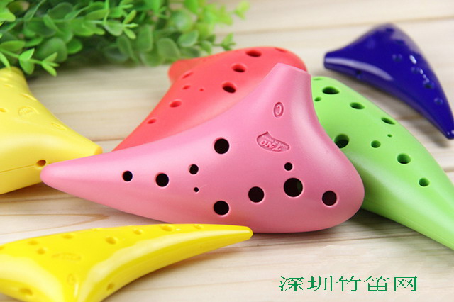 12孔中音AC調(diào)學(xué)生用膠陶笛