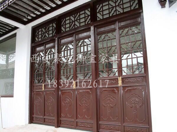 西安仿古門窗，實(shí)木門窗，松木門窗