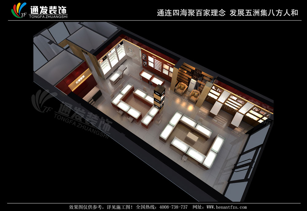 眼鏡店裝修公司定制眼鏡展柜設(shè)計效果圖