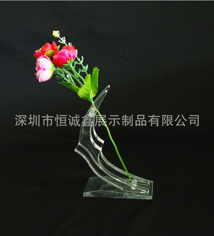 廠家直銷亞克力插花架 月亮形有庫存產(chǎn)品直拍*